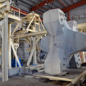 Reunion Island project : APS plant for the production of breakwater blocs
