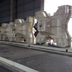 Moules APS pour bloc de brise-lames dans l'usine automatisée de La Réunion